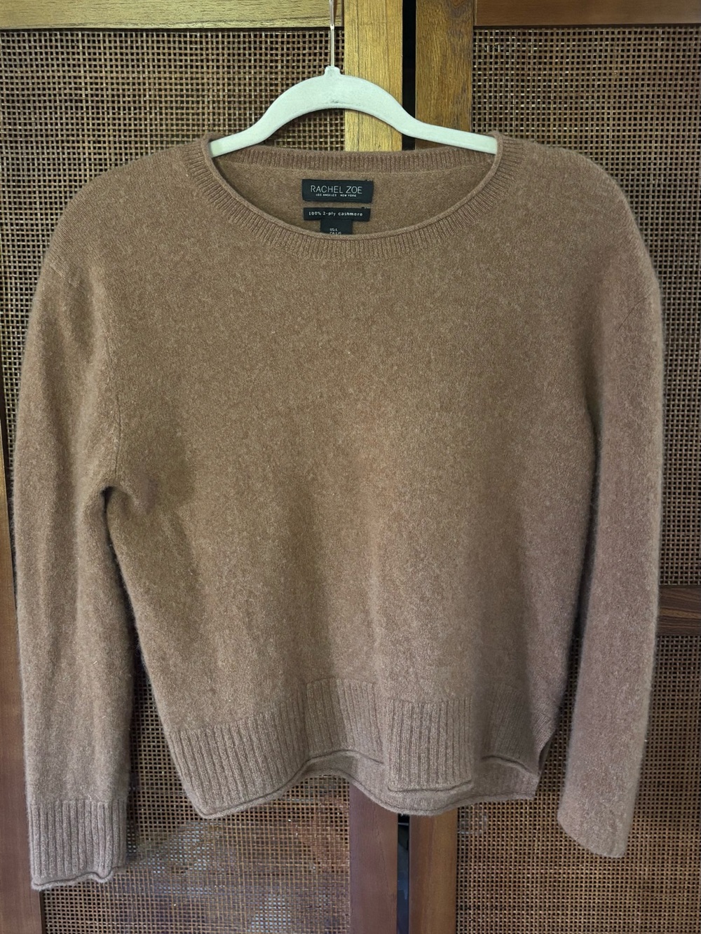 Women’s Rachel Zoe Taupe Crewneck Sweater Large